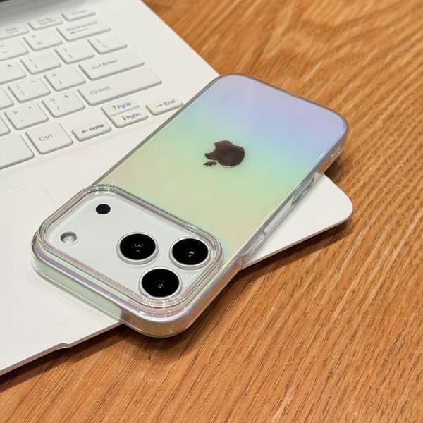 Etui til iPhone 16 Pro Max Fargerik Laser Gradient Personlig Klar