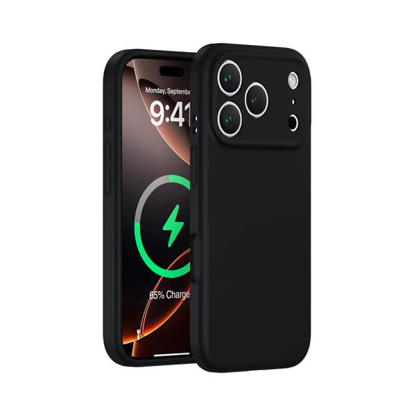 Fodral för iPhone 15 Plus Flytande Silikon Magnetiskt Silikon Svart Noz3115