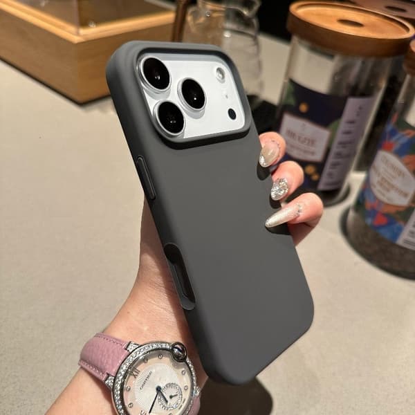 Kotelo iPhone 14 Pro Max Liquid Silicone Silicone Gray Noz10173