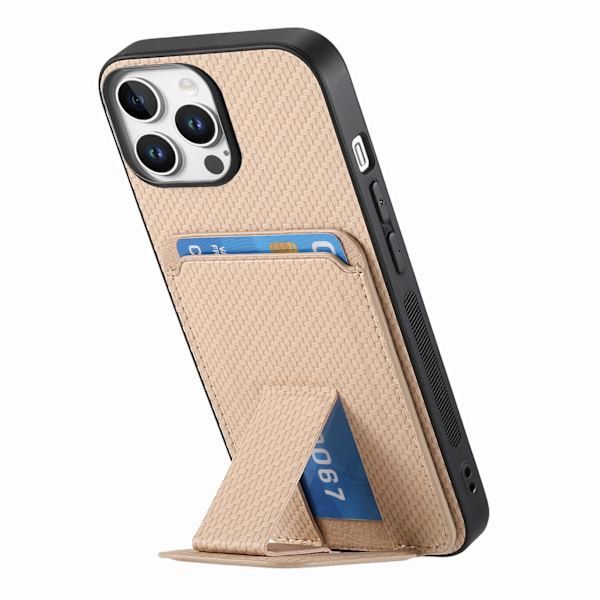 Fodral för iPhone 13 Mini Stativ Kortplats Khaki