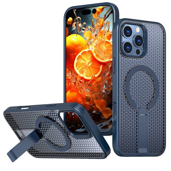 Deksler til iPhone 17 Pro Magnetisk Stativ Ventilert Design Noz22622