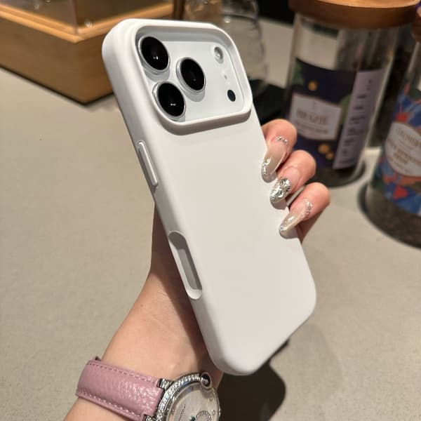 Etui til iPhone 13 Pro Max Flytende Silikon Hvit Noz10101