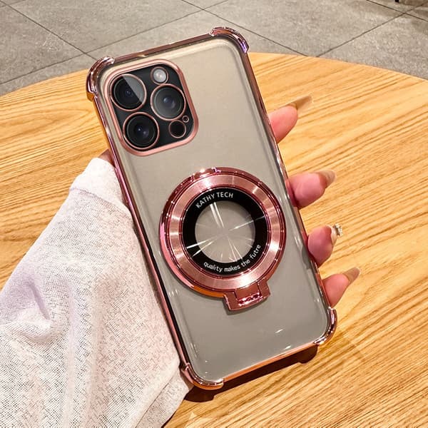Etui til iPhone 13 E Magnetisk Stander Pink