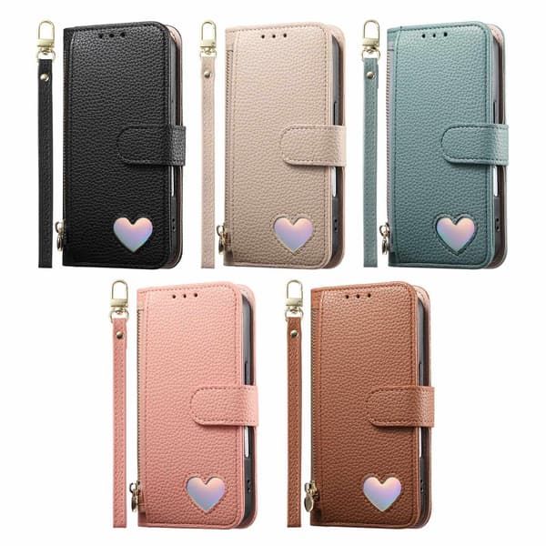 Kotelo iPhone 15 Plus/14 -korttipaikalle, nahkatekstuuri Noz22293