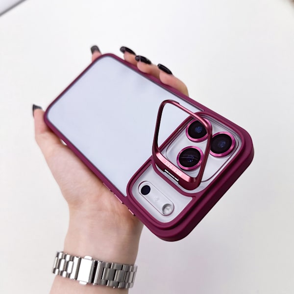Etui til iPhone 16 Pro Max Klart Stativ Linsedetalj Klar Noz23550