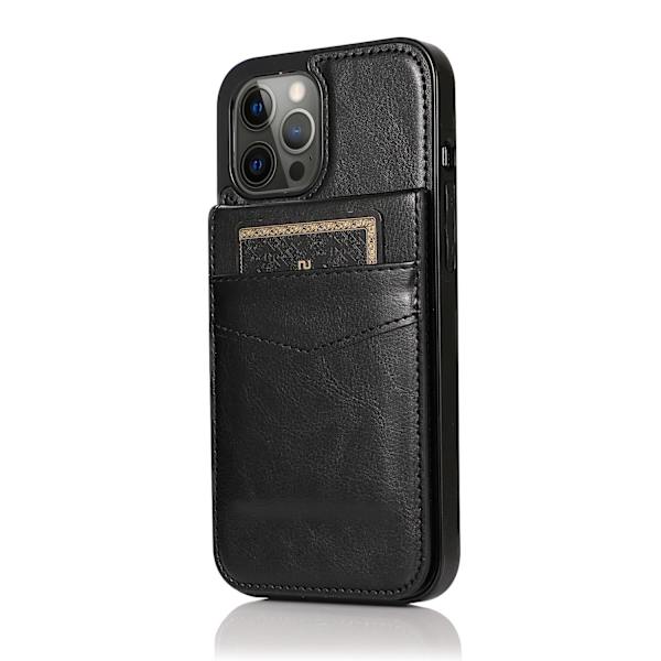 Etui til iPhone Stand Kortplads Sort Noz8425