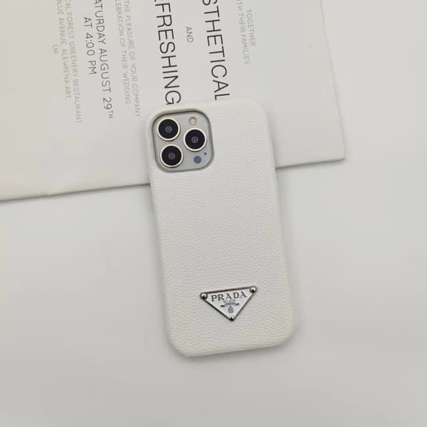 Etui til iPhone 16 Pro Max Lædertekstur Hvid Noz10671