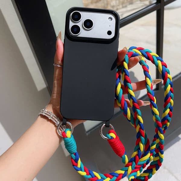 Fodral för iPhone 15 Plus Snodd Röd Gul
