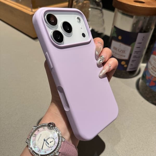 Fodral till iPhone 16 Flytande Silikon Silikon Lila Noz10015