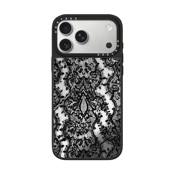 Etui til iPhone 14 Pro Max Hot Girl Lace Sort Sølv Noz21449