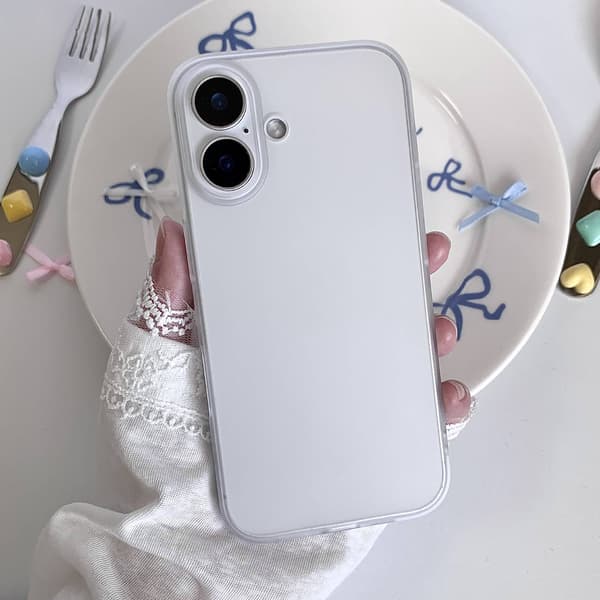 Fodral för iPhone 16 Pro Max Frostat Magnetiskt Smal Profil Vit Noz2364