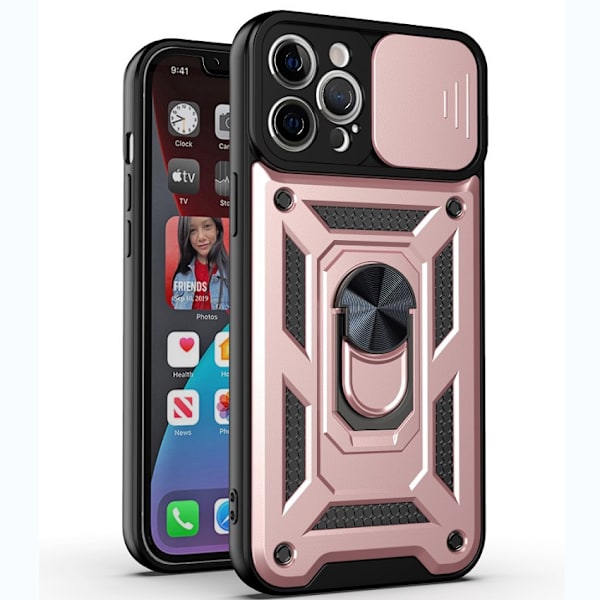 Etui til iPhone 14 Plus Stand Rose Gold