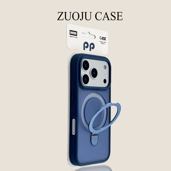 Fodral för iPhone 15 Pro Frostat Magnetiskt Stativ Linsdetalj Noz5833