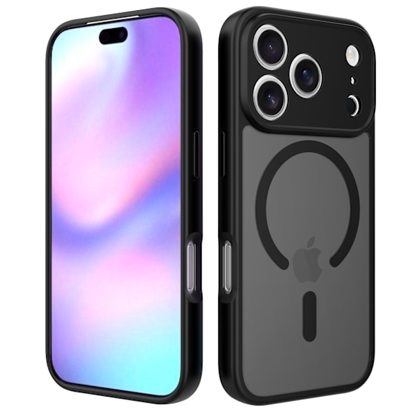 Etui til iPhone 16 Plus Skin Feel Magnetisk Linsedetalje Sort