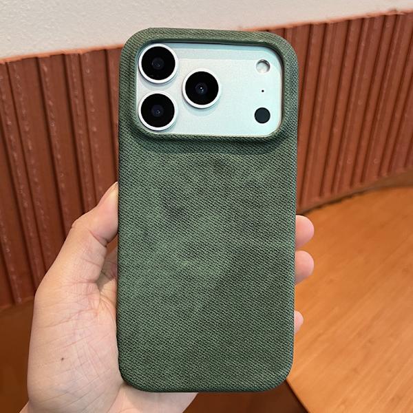 Etui til iPhone 16 Plus Magnetisk Lædertekstur Grøn Noz12960