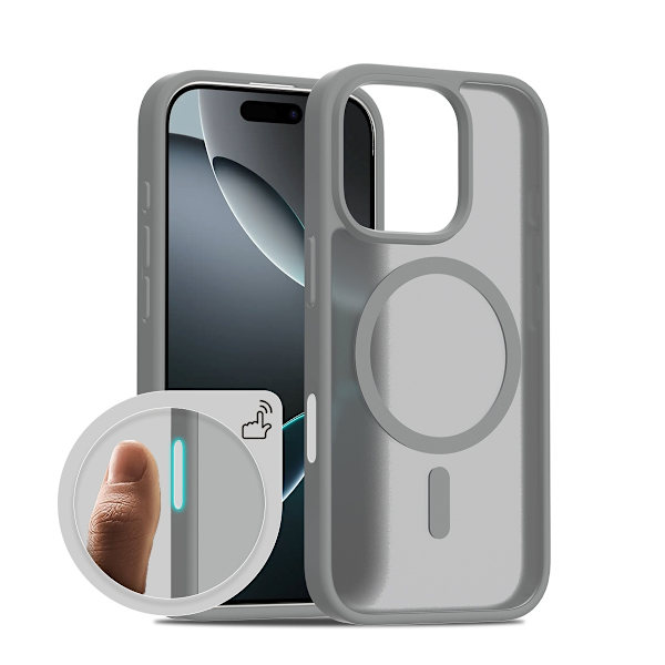 Deksler til iPhone 16 Plus Matt Magnetisk Grå Noz14427