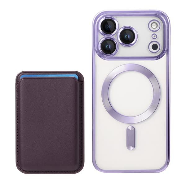 Etui til iPhone 14 Pro Max Galvaniseret Magnetisk Stand Linse Detalje Kort Noz6115