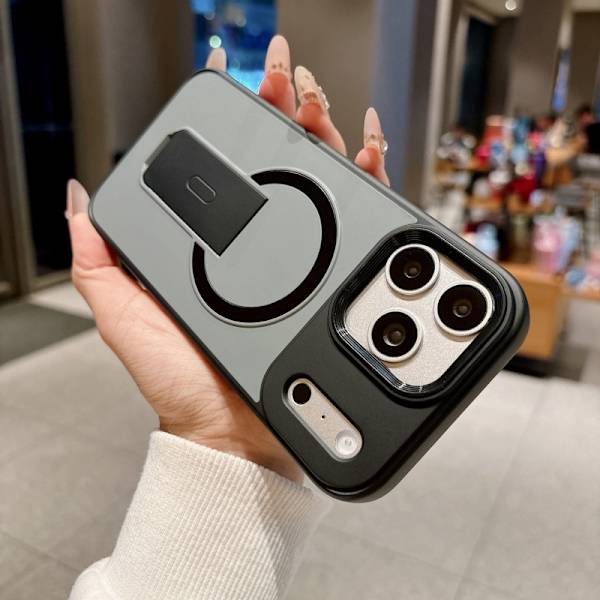 Etui til iPhone 17 Pro Max Magnetisk Stativ Svart Noz6289