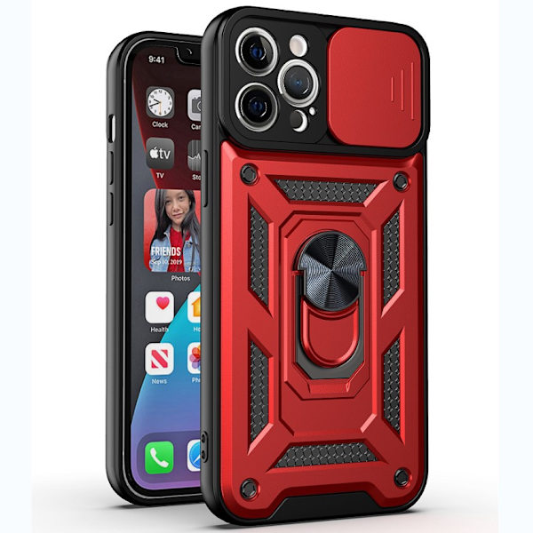Etui til iPhone 13 Mini Stativ Rød