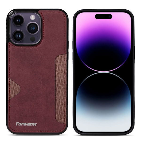 Fodral för iPhone 13 Mini Kortplats Vinröd