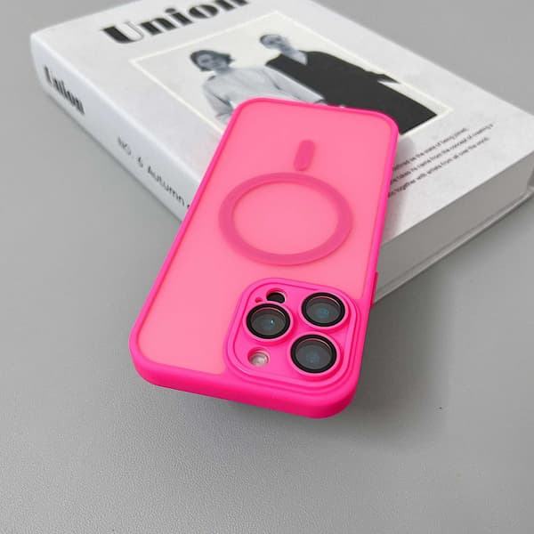 Etui til iPhone 14 Plus Magnetisk Ørkengull Roserød Noz152