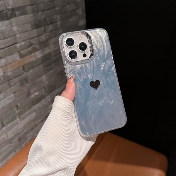 Etui til iPhone 13 Pro Max Light Luxury Simple Line Silver Noz2086