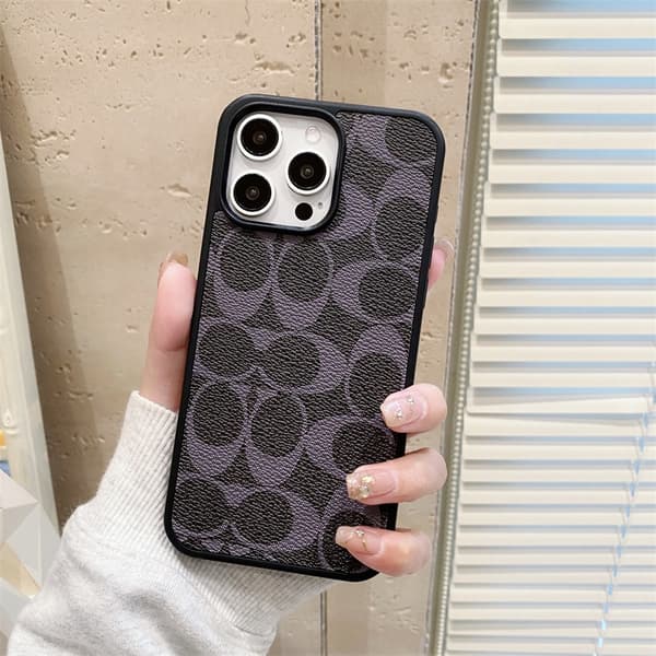 Fodral för iPhone 17 Air Lädertextur Svart Lila Noz21202
