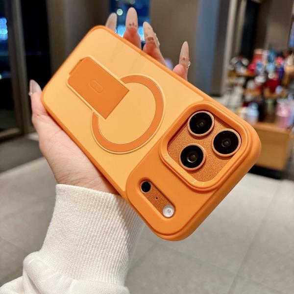 Etui til iPhone 15 Pro MAX Magnetisk Stand Orange Noz6311