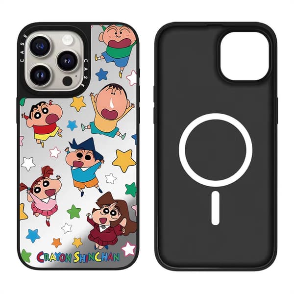 Etui til iPhone 17 Pro Magnetisk Sølv Svart Noz1231