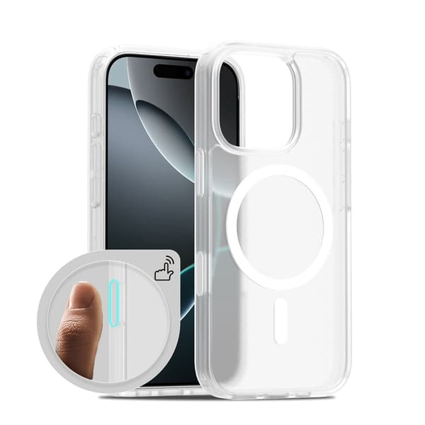 Kotelo iPhone 16 Pro Matte Magnetic Clear Noz14402