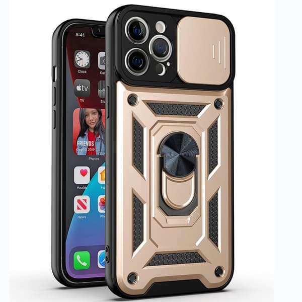 Kotelo iPhone 16 Stand Gold Noz12422