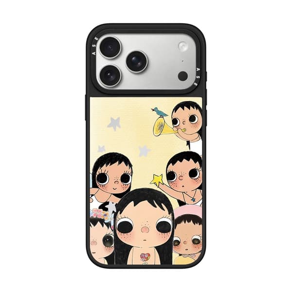 Etui til iPhone 17 Pro Xiaoyu Girl Sød Kreativ Sølv Sort Noz10706