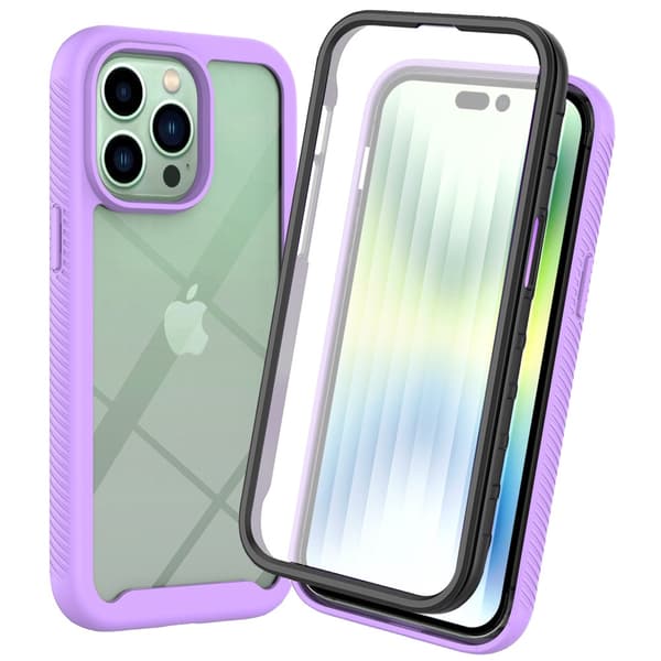 Fodral till iPhone 16E (Ej till 16) Three One Förtjockad Framsida Lila
