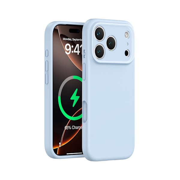 Etui til iPhone 16 Pro Flydende Silikone Magnetisk Silikone Finish Noz3205