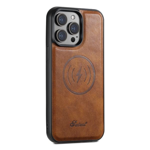 Etui til iPhone 13 Pro Magnetisk Stativ Brun Noz12048