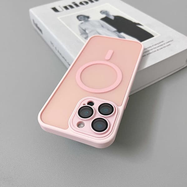 Kotelo iPhone 14 Pro Max Magnetic Desert Gold Pink