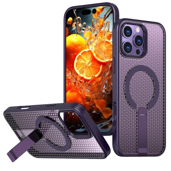 Etui til iPhone 14 Pro MAX Magnetisk Stativ Ventilert Design Noz22614