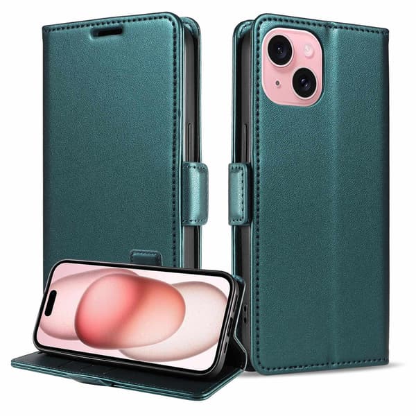 Etui til iPhone 16 Pro max Kortplads Mørkegrøn