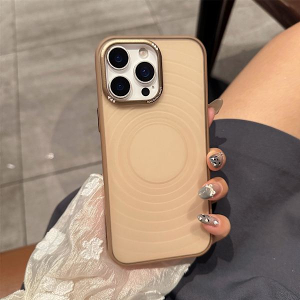 Etui til iPhone 15 Pro Max med bølget overflade og store porer