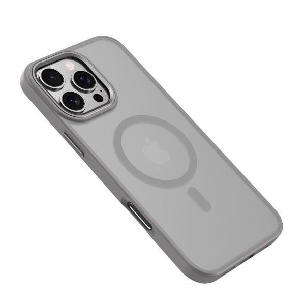 Etui til iPhone 14 Pro Max Skin Feel Matt Klar Magnetisk Klar Grå