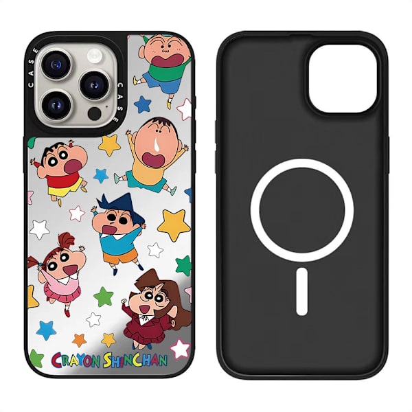 Deksler til iPhone 13 Pro Magnetisk Sølv Svart Noz1216