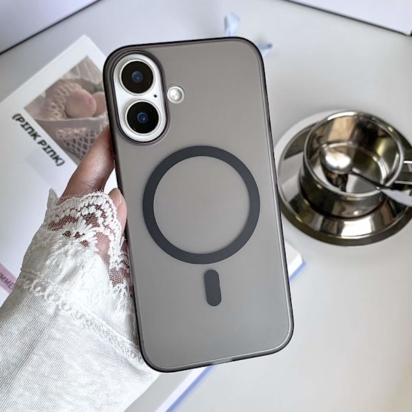 Etui til iPhone 13 Pro Frosted Magnetic Slim Profile Sort Noz2338