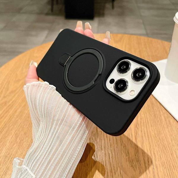 Etui til iPhone 13 Pro Flydende Silikone Magnetisk Stativ Silikone Finish Noz8662