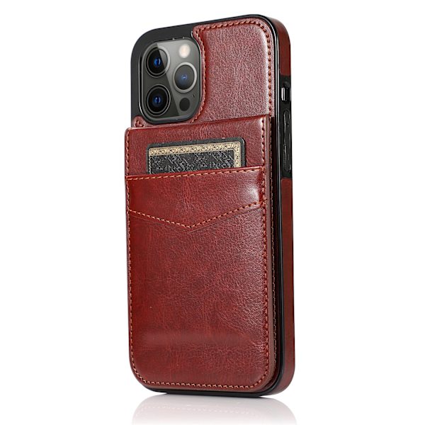 Etui til iPhone 17 Pro Max Stand Kortplads Brun Noz8490