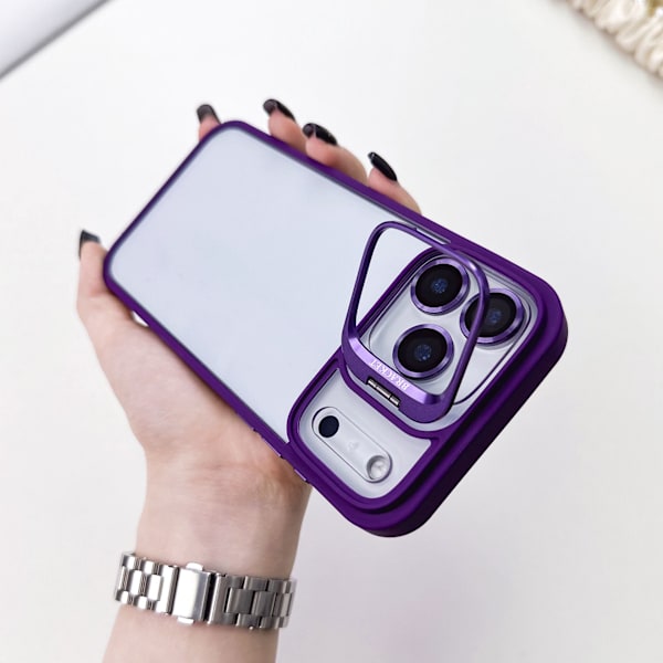 Etui til iPhone 17 Pro Klart Stativ Linsedetalj Klar Noz23465