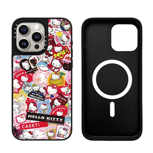Fodral till iPhone 16 Pro Branded Snack Cat Anniversary Design Noz15084