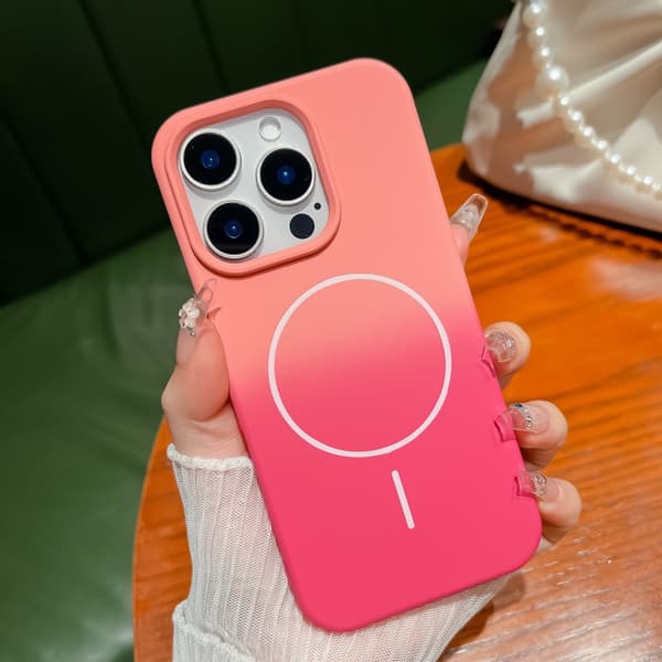 Kotelo iPhone 15 Pro Max Frosted Magnetic Pink Noz9156