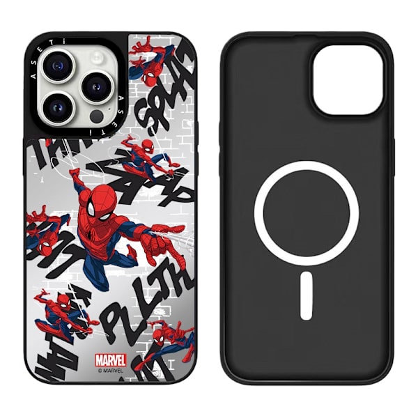 Etui til iPhone 17 Magnetisk Sølv Sort Noz18445