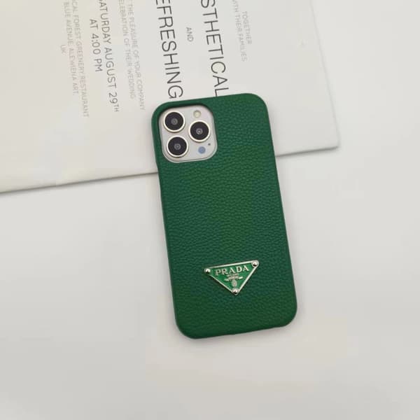 Etui til iPhone 17 Pro Lærtekstur Grønn Noz10559