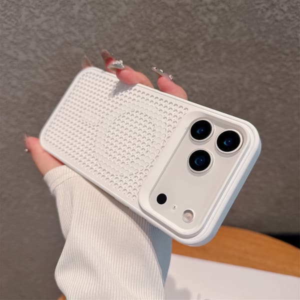 Etui til iPhone 15 Pro Magnetisk Ventilert Hvit Noz11613